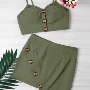 Worn once. Skirt & tank set.